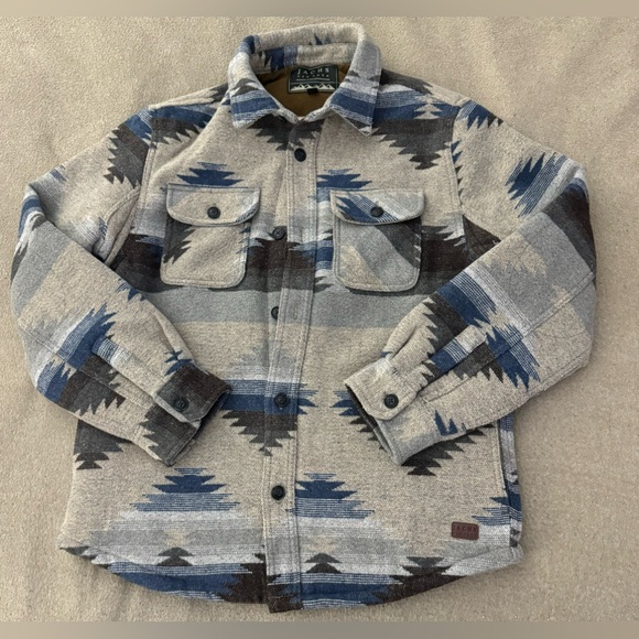 JACHS New York Wool Blend Shirt Southwestern Jacket M Native Navajo Nwt - Picture 1 of 6